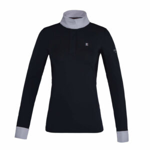 Kingsland Classic Women's Long-Sleeved Show Shirt - Navy Front