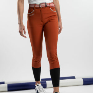 Harcour Jaltika Ladies Breeches Knee Grip - Terracotta 4