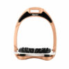Flex-On Rose Gold Aluminium Stirrups Aluminium Black
