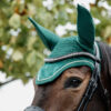 Wellington Velvet Fly Veil - Dark Green