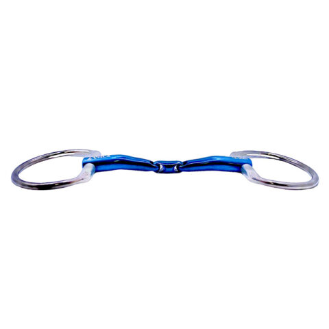 Aster Gentle Titanium Double Jointed Snaffle Fixed Ring