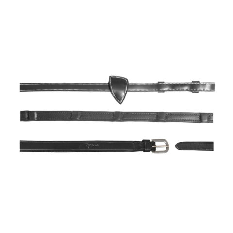 Working Collection 1/2inch Soft Leather Reins With Integrated Stoppers