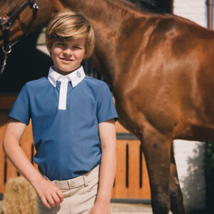 Kentucky Riding Wear Boys Show Shirt Osaka Navy