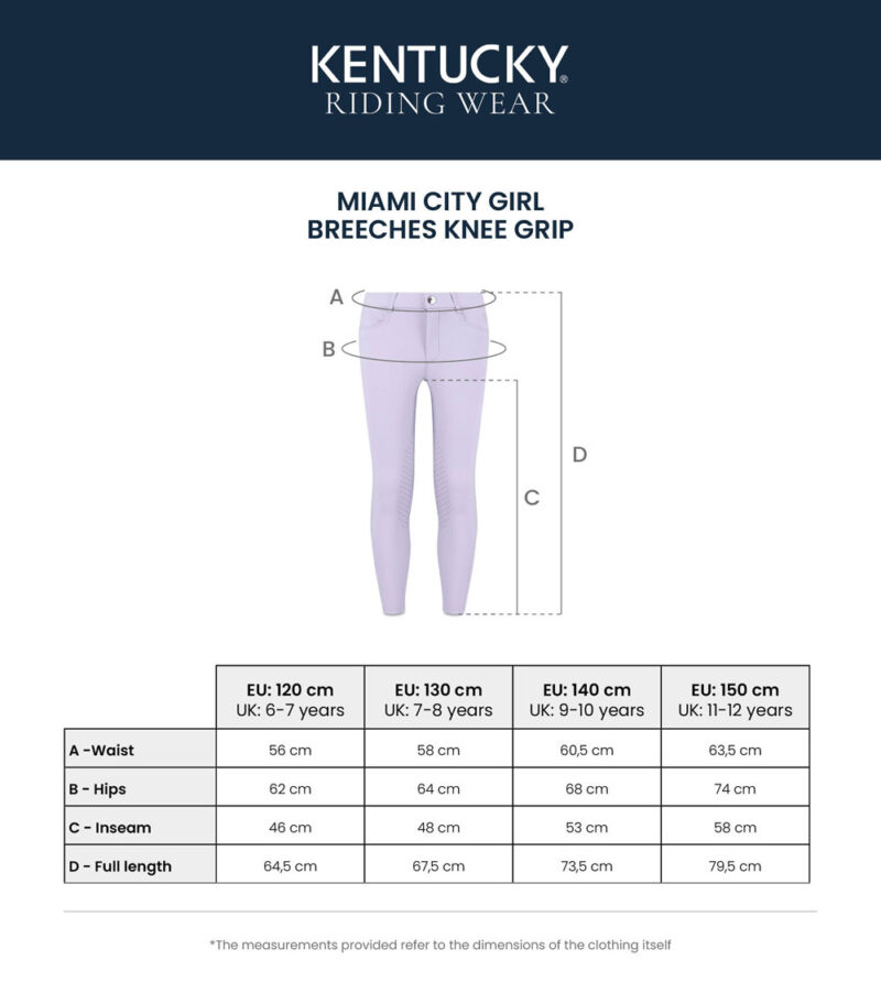 Miami City Girls Breeches Knee Grip - Image 6