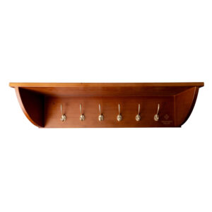 Helmet Shelf with Rack & 5 Hooks