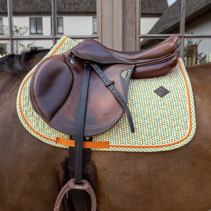 Kentucky Horsewear Saddle Pad Velvet Printing Jumping 9 Saddle Pad Velvet Printing