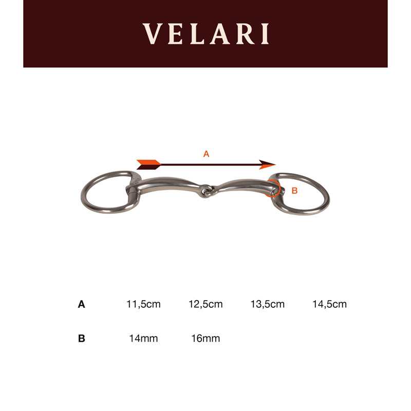 Velari Eggbutt Single Jointed Sweet Copper 4 Velari Eggbutt Single Jointed Sweet Copper 22005-41