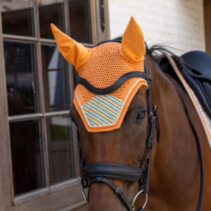 Kentucky Horsewear Fly Veil Wellington Velvet Printing