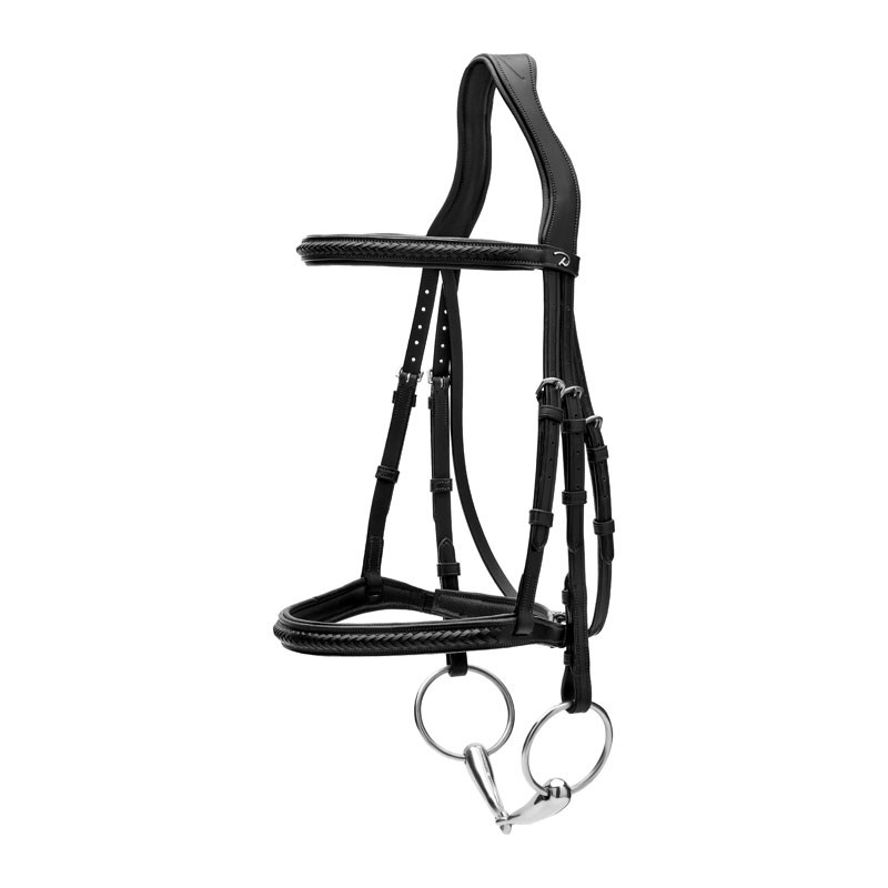 New English Plaited Noseband Bridle Without Flash 7 New English Plaited Noseband Bridle Without Flash