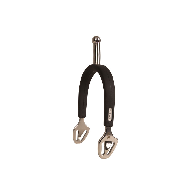 Velari Stainless Steel Spurs Rubber Grip Ball Shaped 3 Velari Stainless Steel Spurs Rubber Grip Ball Shaped