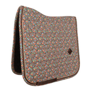 Saddle Pad Velvet Pied-de-Poule Dressage