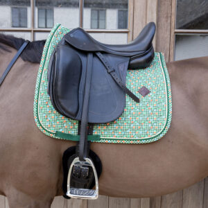 Saddle Pad Velvet Pied-de-Poule Dressage