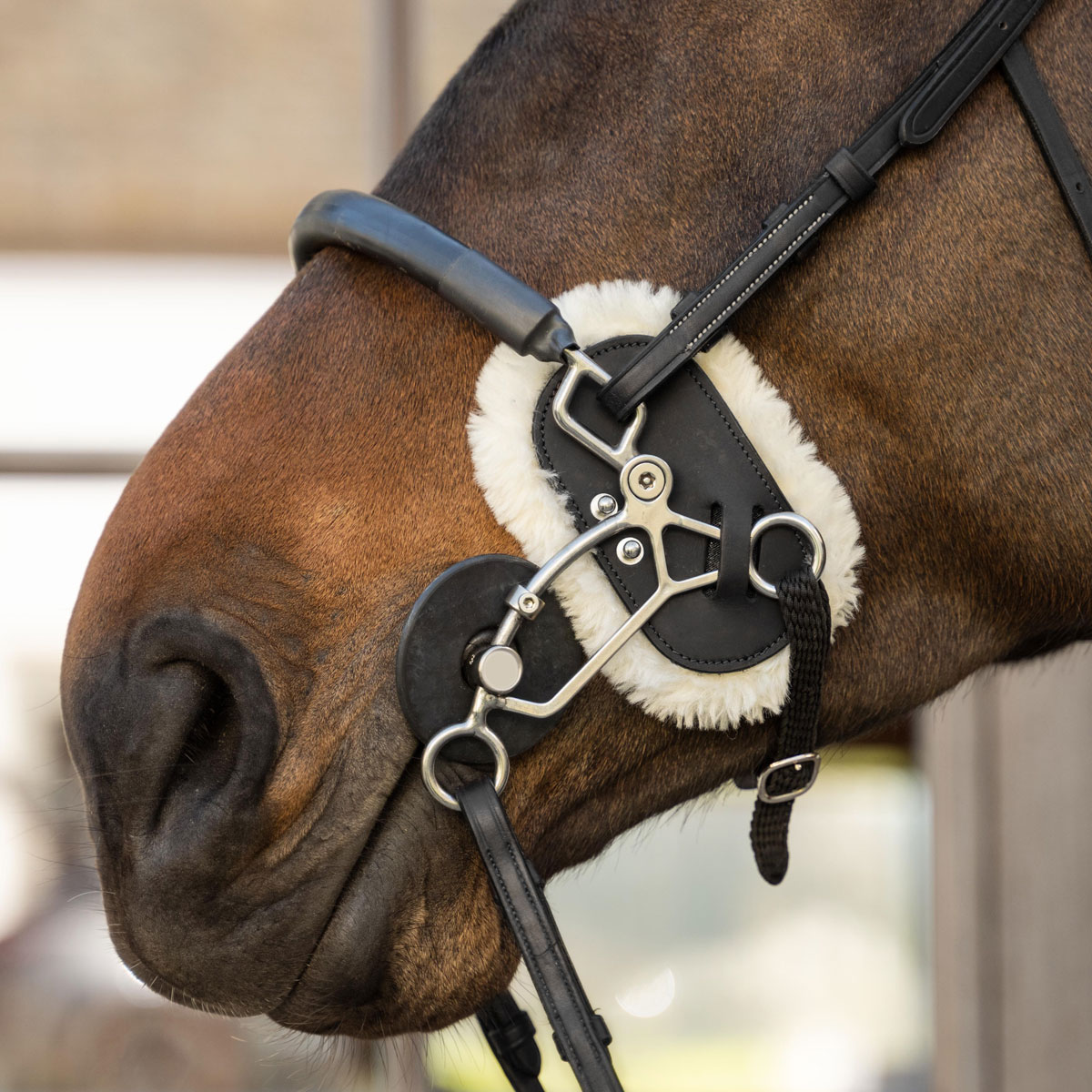 Dy'on Sheepskin Hackamore Protection 2 Dy'on Sheepskin Hackamore Protection - Image 2