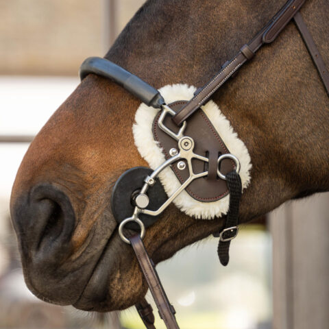 Dy'on Sheepskin Hackamore Protection Brown AB-19005-05 4