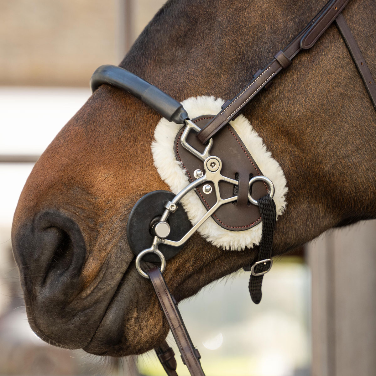 Dy'on Sheepskin Hackamore Protection 1 Dy'on Sheepskin Hackamore Protection Brown AB-19005-05 4