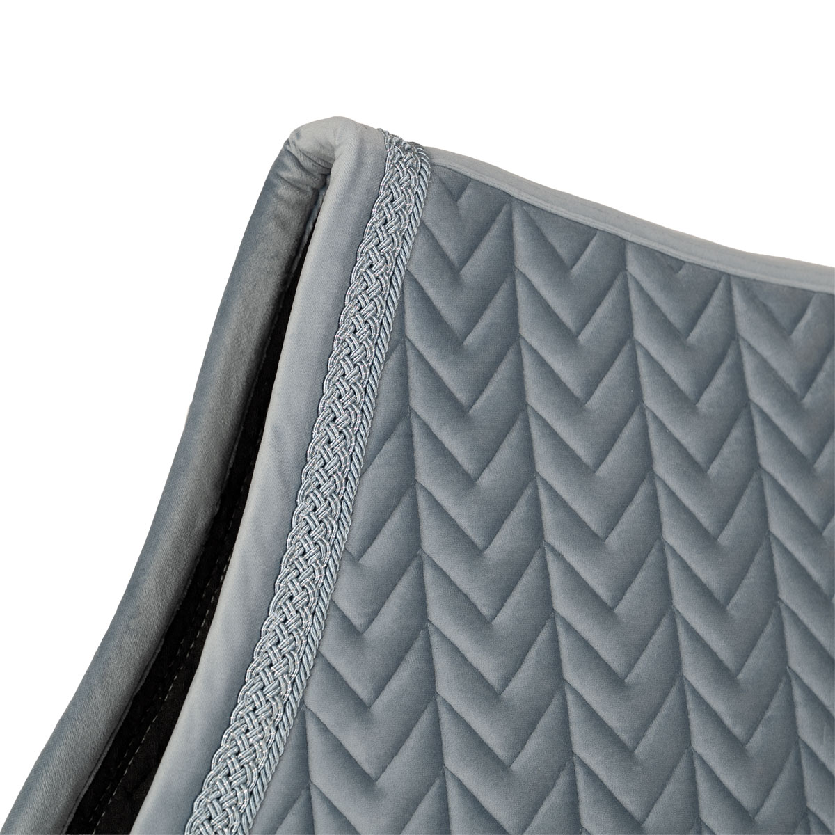 Velvet Fishbone Saddle Pad Plaited Glitter Rope 3 Velvet Fishbone Saddle Pad Plaited Glitter Rope
