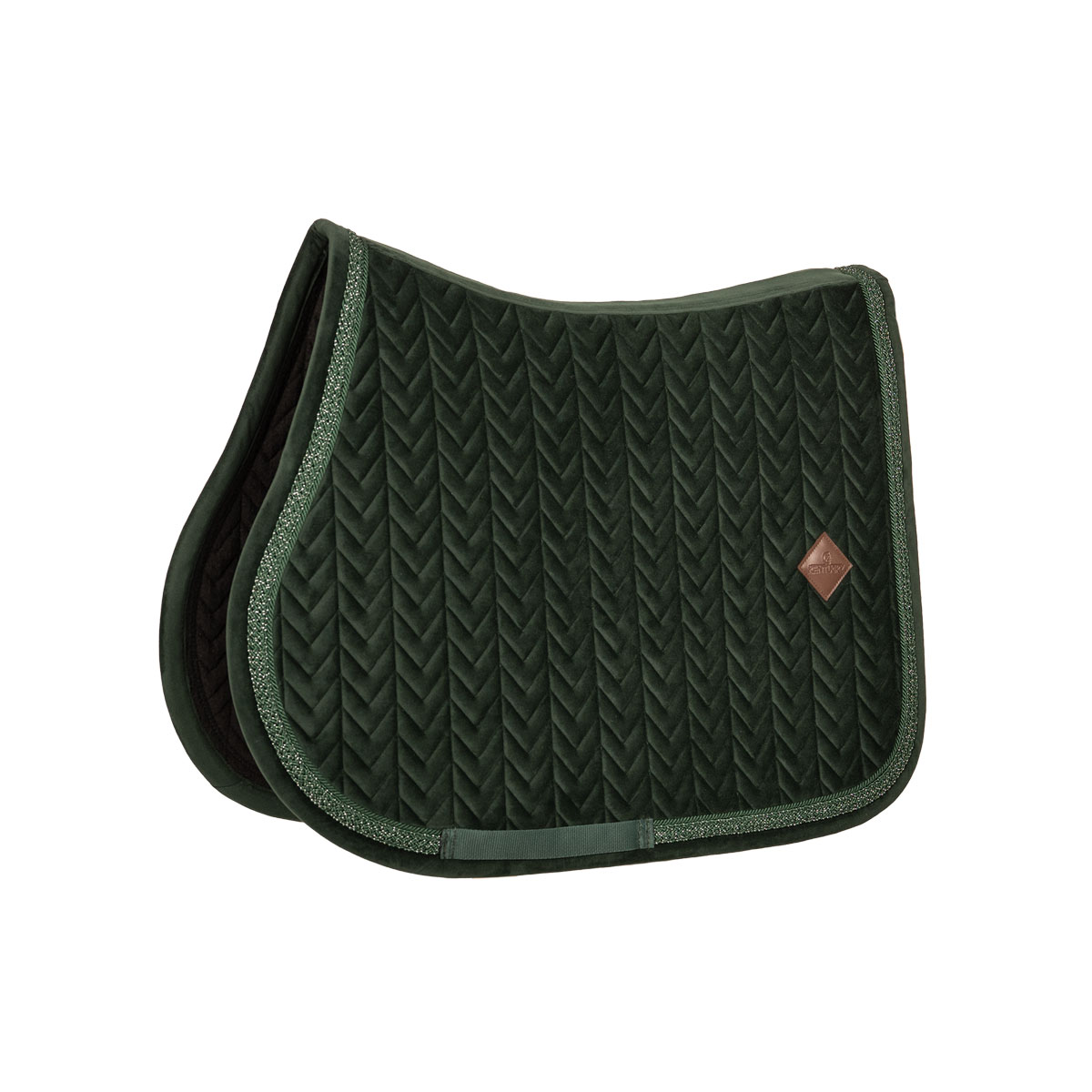 Velvet Fishbone Saddle Pad Plaited Glitter Rope 5 Velvet Fishbone Saddle Pad Plaited Glitter Rope