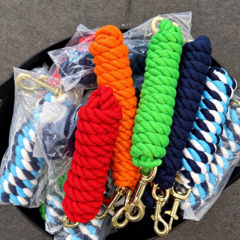 Mixed Cotton Lead Ropes x 5 - Discontinued
